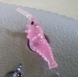 Pink Shrimp Shoe Charms