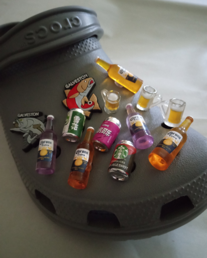 Corona Bottle Shoe Charm