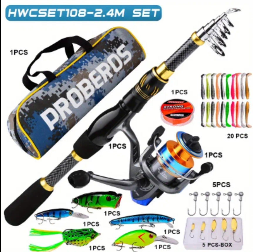 120 Piece Rod Reel Combo