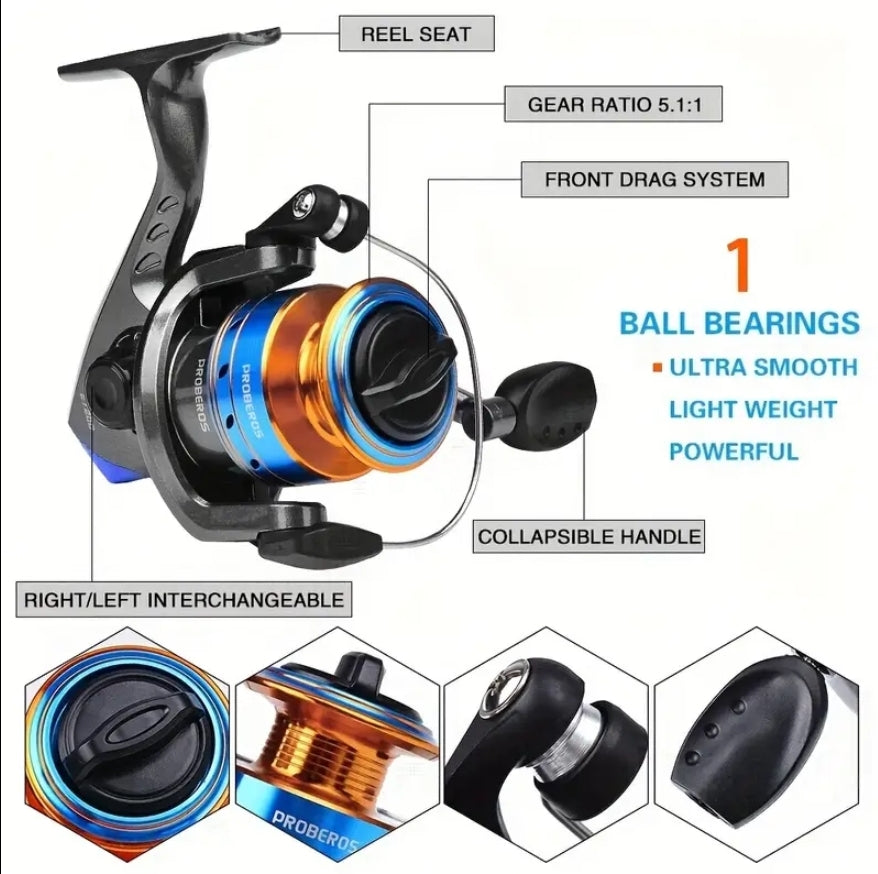 120 Piece Rod Reel Combo