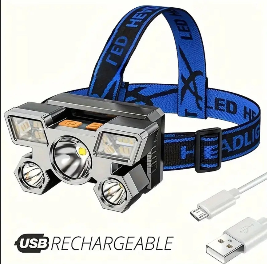 5 LED Super Headlamp Rechargeable