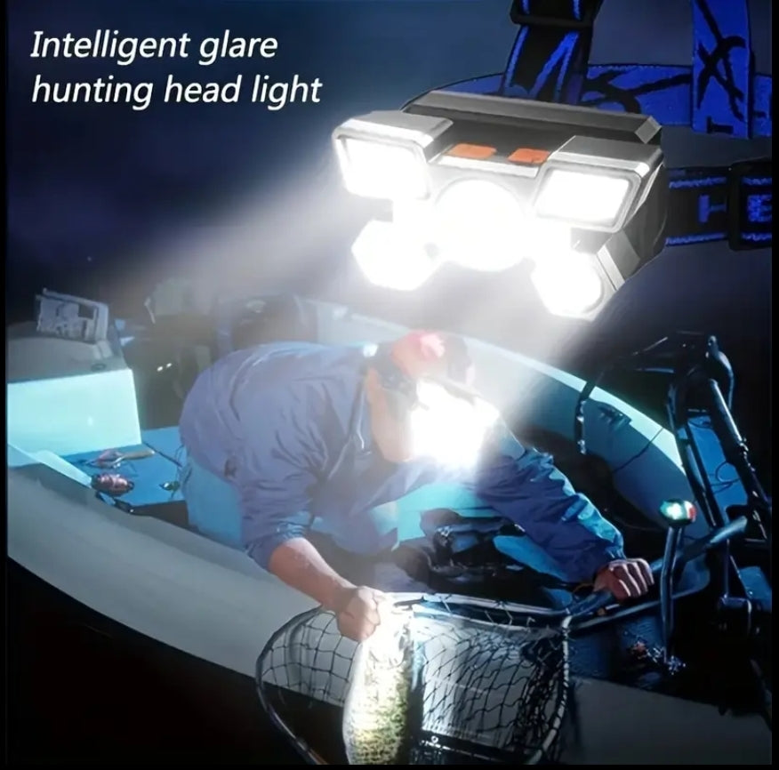 5 LED Super Headlamp Rechargeable