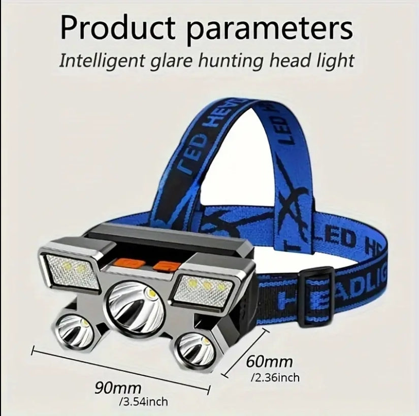 5 LED Super Headlamp Rechargeable