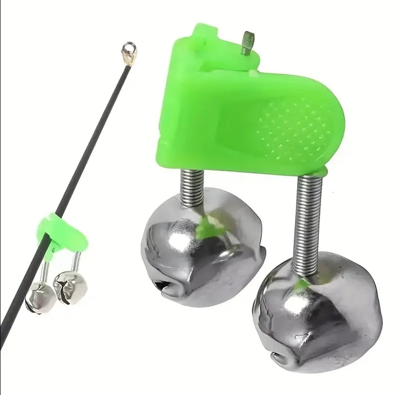 2 Pack Sensitive Loud Fishing Bell Clip for Fishing Pole