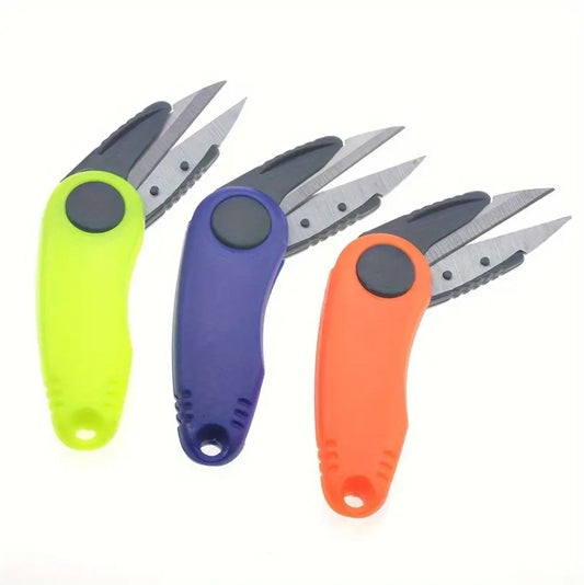 Compact Fishing Scissors - Stainless Steel Blades + ABS Crushproof Body