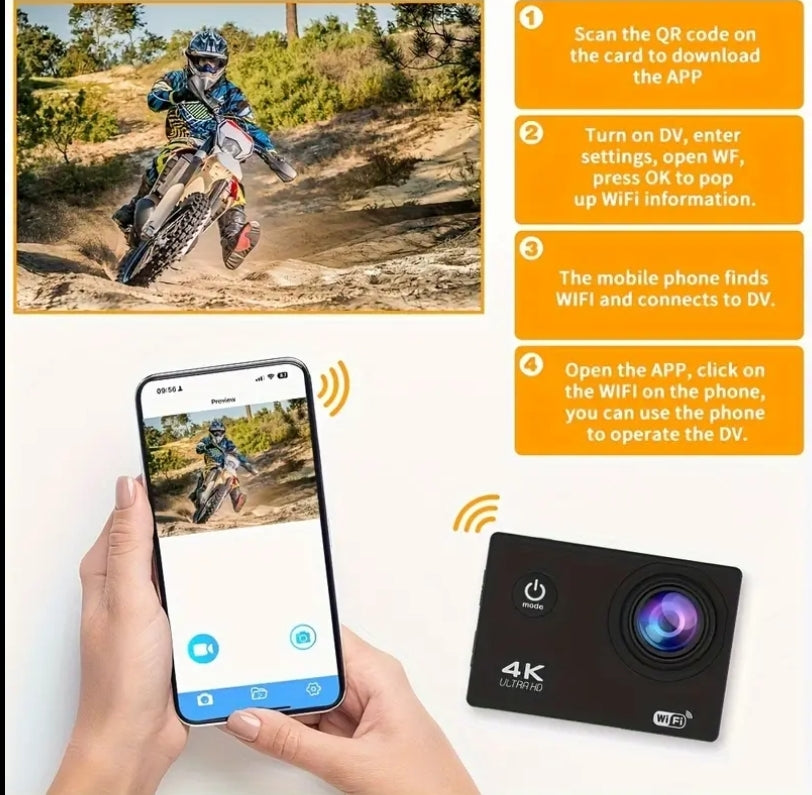 4K Ultra HD Waterproof Camera