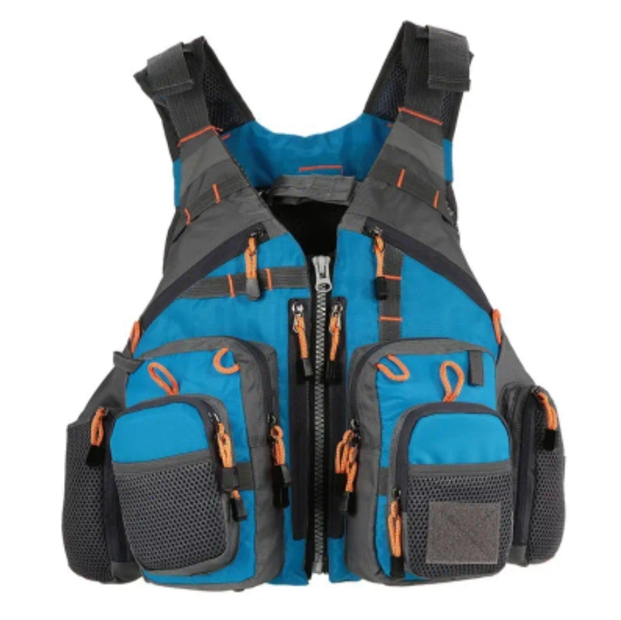 Fishing Vest - 11 Zipper Pockets - Optional Foam Inserts - Bass Fly Fishing Catfishing Saltwater Freshwater