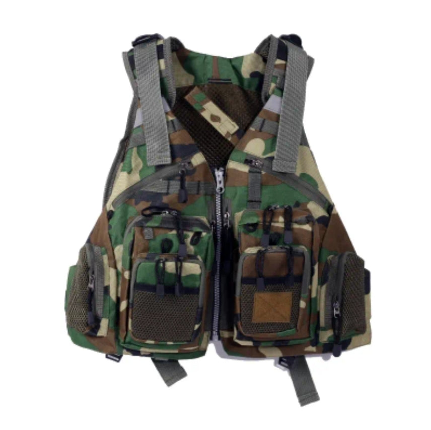 Fishing Vest - 11 Zipper Pockets - Optional Foam Inserts - Bass Fly Fishing Catfishing Saltwater Freshwater