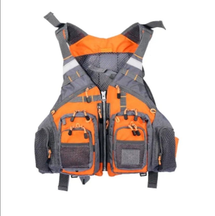 Fishing Vest - 11 Zipper Pockets - Optional Foam Inserts - Bass Fly Fishing Catfishing Saltwater Freshwater