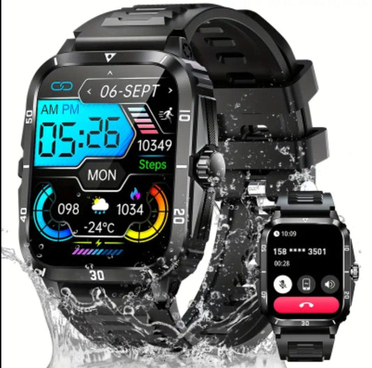 1.96" HD Smartwatch Touchscreen Bluetooth Music/Calling