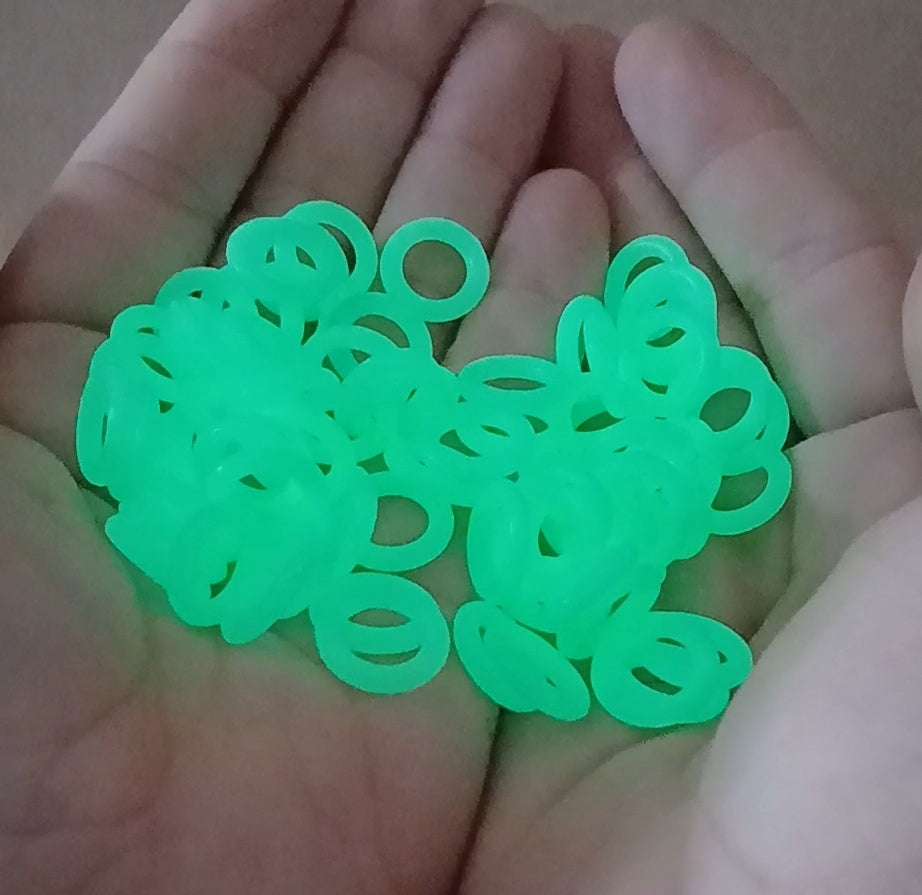 Luminous O-Rings For Wacky Worm Rig