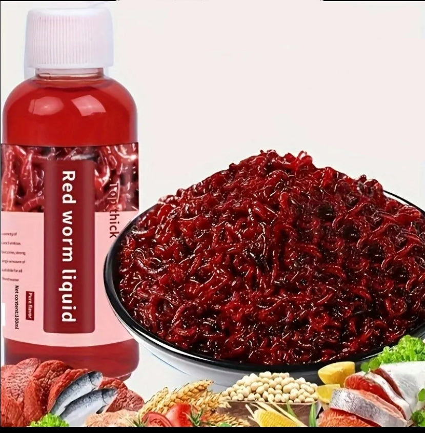 Viral Red Worm Liquid Pure Fish Attractant for Freshwater 100ml