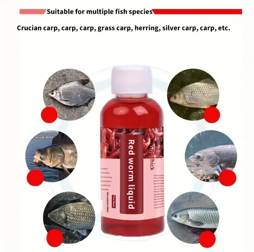 Viral Red Worm Liquid Pure Fish Attractant for Freshwater 100ml