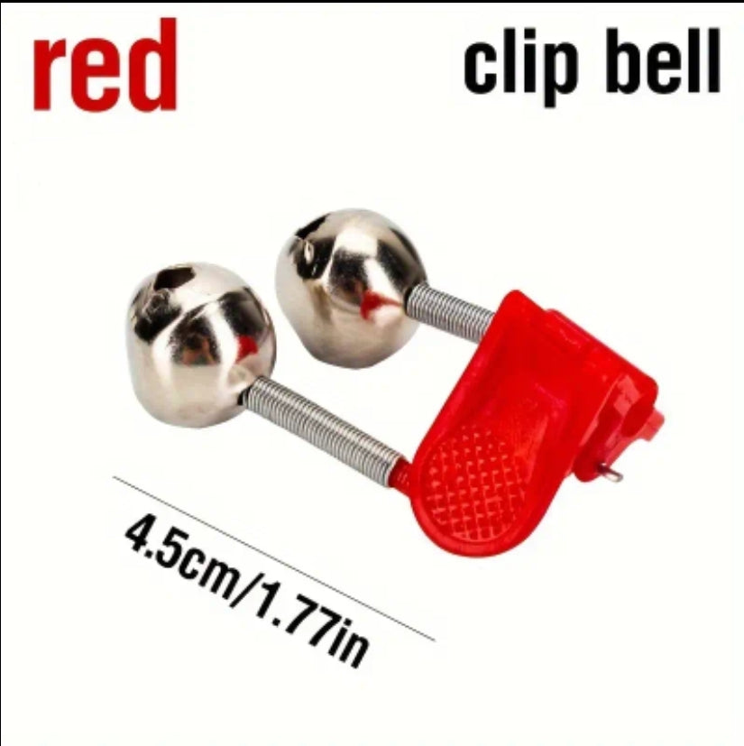 2 Pack Sensitive Loud Fishing Bell Clip for Fishing Pole