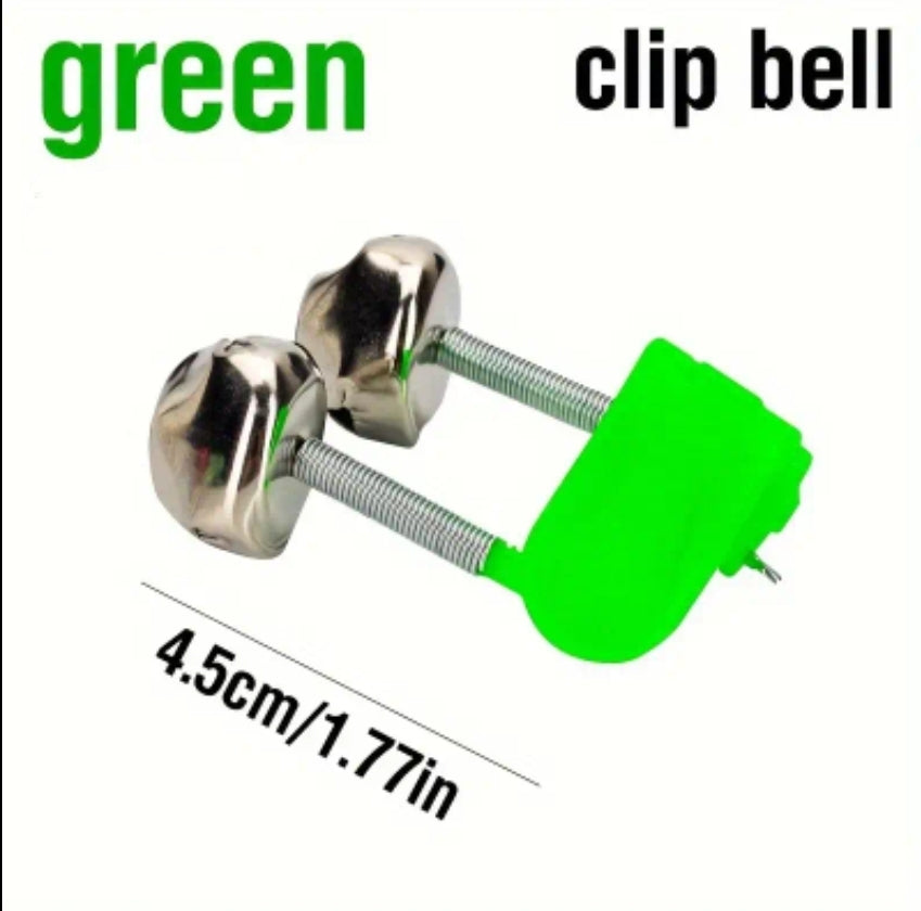 2 Pack Sensitive Loud Fishing Bell Clip for Fishing Pole