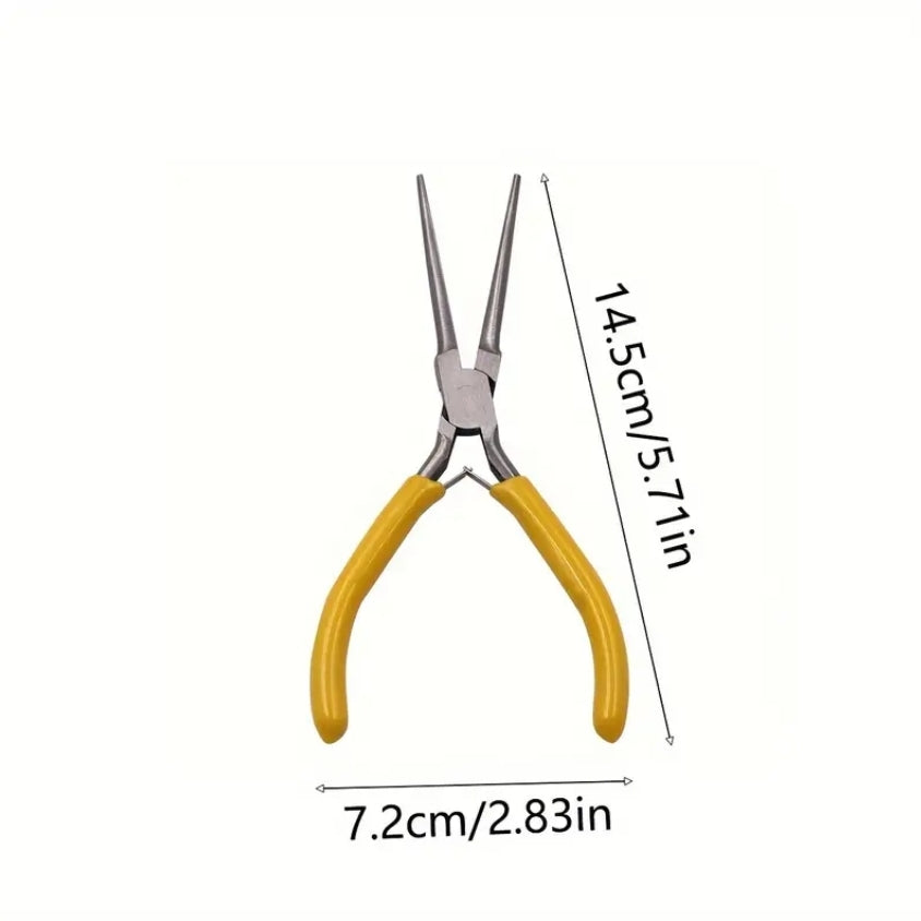 2 Pack Long Nose Fishing Pliers Stainless Steel 5.7 Inch Spring Assisted Tool