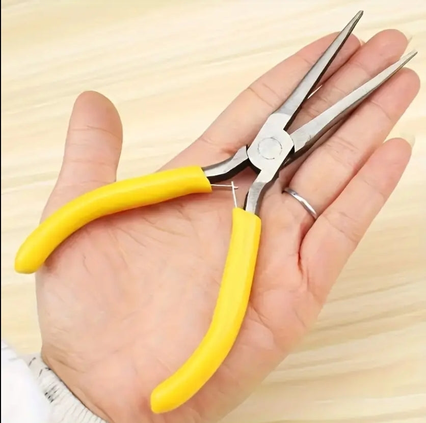 2 Pack Long Nose Fishing Pliers Stainless Steel 5.7 Inch Spring Assisted Tool