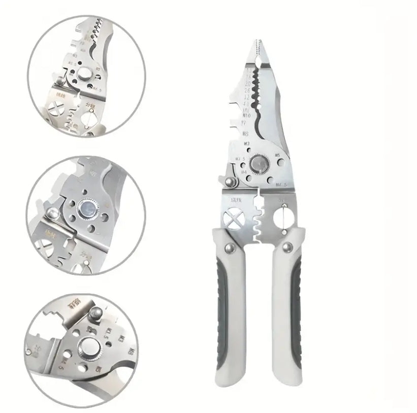 Multi-Pliers for Cutting Crimping Splitting Shearing Splicing Breaking Trimming Wires and Leaders