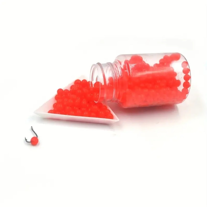 200 Piece Jelly Lures 6mm Scented Fishing Bait