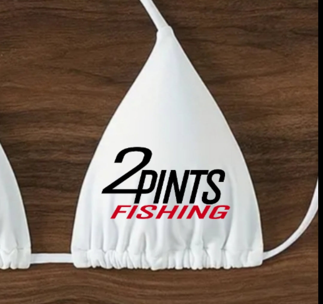 White Padded Bikini Top - First Edition Fishing Swimwear