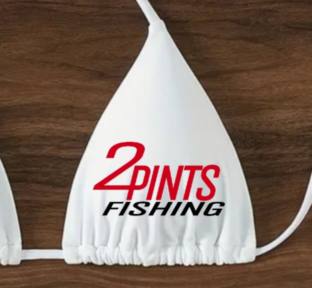 White Padded Bikini Top - First Edition Fishing Swimwear