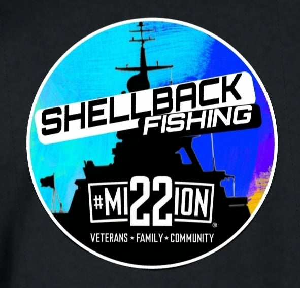 ShellBack Fishing + Mission 22 Winter Hoodie - Heavy Weight 8oz 50/50 NuBlend Cotton Pull Over