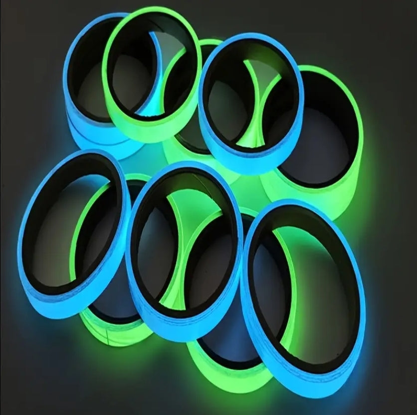 GLOW Tape for Fishing Rod - 10 FOOT ROLL - Glow in the Dark Waterproof Tape for Fishing, Hunting, Automotive, Crafts