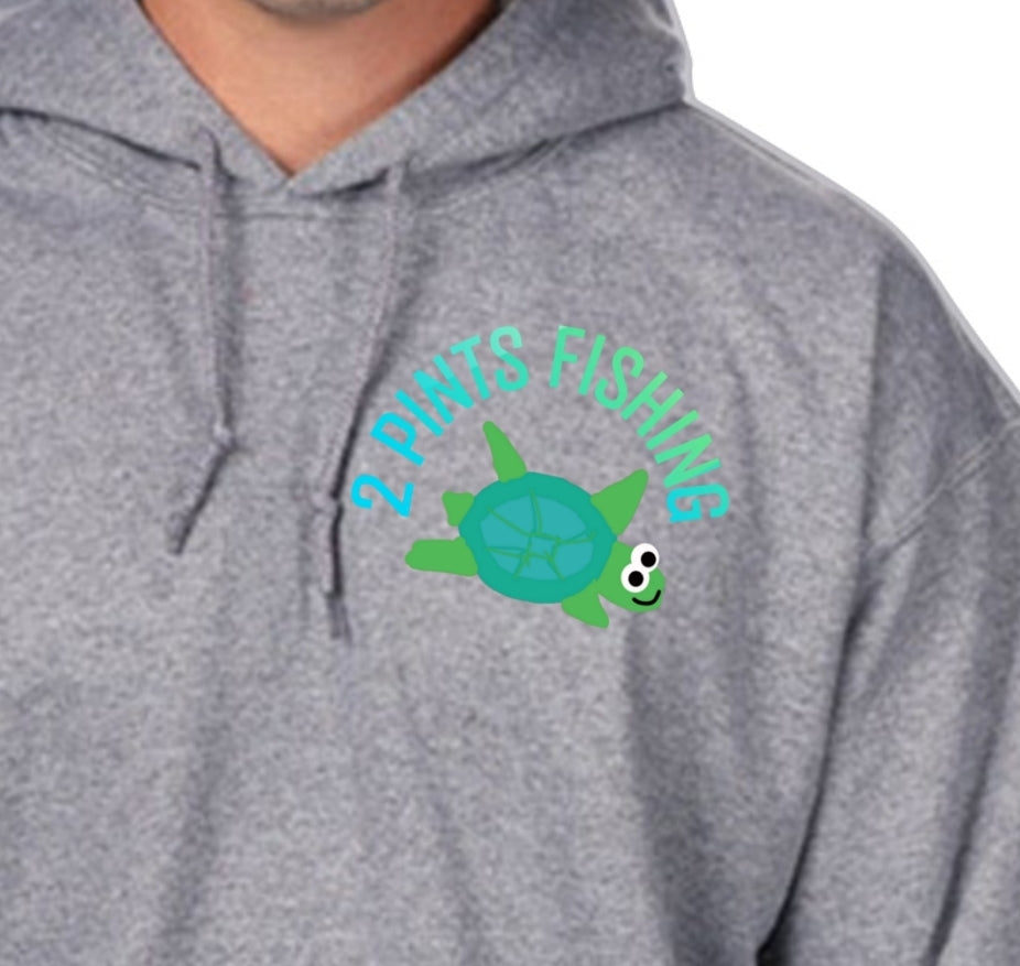 Turtle Winter Hoodie - Heavy Weight 8 Oz Premium 50/50 Cotton Blend Thick Pullover