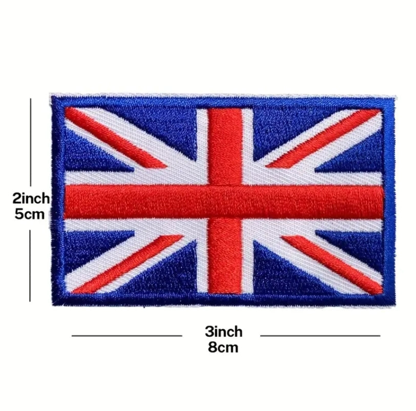 UK Velcro Patches - UK England Australia New Zealand Tactical Morale Embroidered Hook and Loop Badge