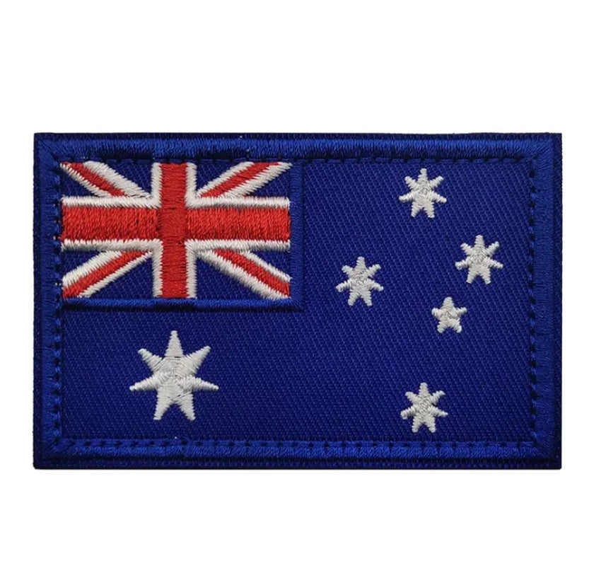 UK Velcro Patches - UK England Australia New Zealand Tactical Morale Embroidered Hook and Loop Badge