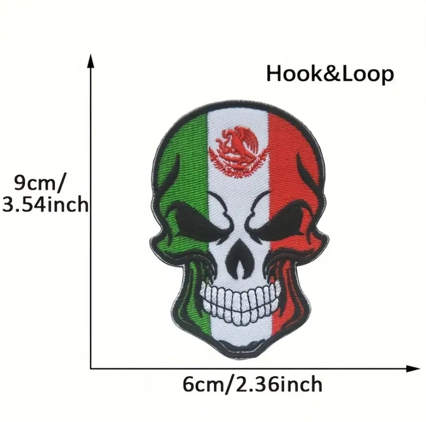 Mexico Velcro Patch 3X2 inch Tactical Morale Embroidered Hook and Loop Mexican Pride Chicano