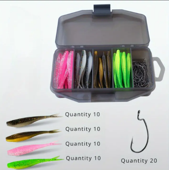 61 Piece Bulk Swim Bait