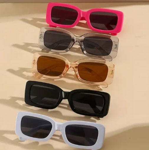 Designed Sunglasses in Fun new Colors, Thick Sturdy Frame and colored lenses w/ Case included