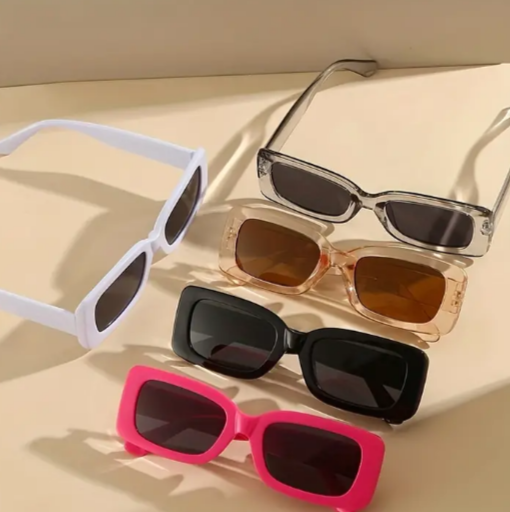 Designed Sunglasses in Fun new Colors, Thick Sturdy Frame and colored lenses w/ Case included