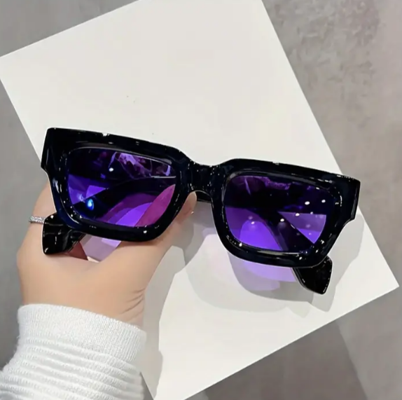 Influencer Sunglasses with colored tinted lenses, thick sturdy frames