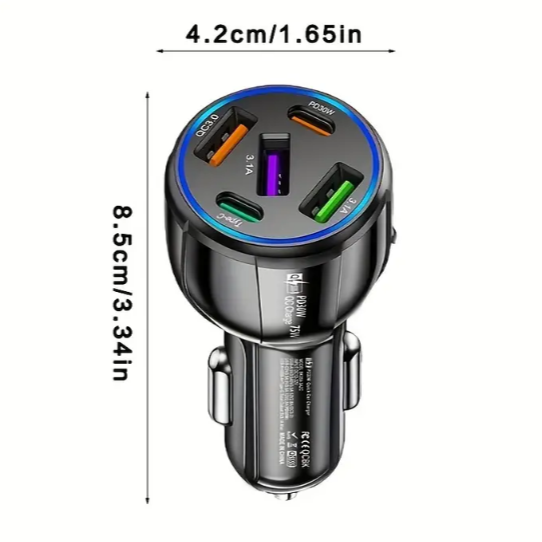 5 Port Fast Car Charger