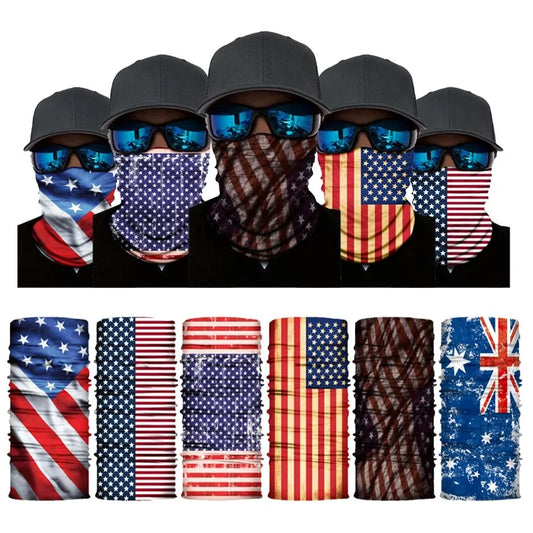 Flag Face Bandana: Multi-functional Outdoor Accessory for Men