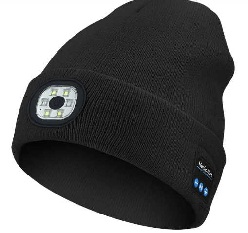 Removable And Washable Rechargeable LED Luminous Lighting Knitted Hat