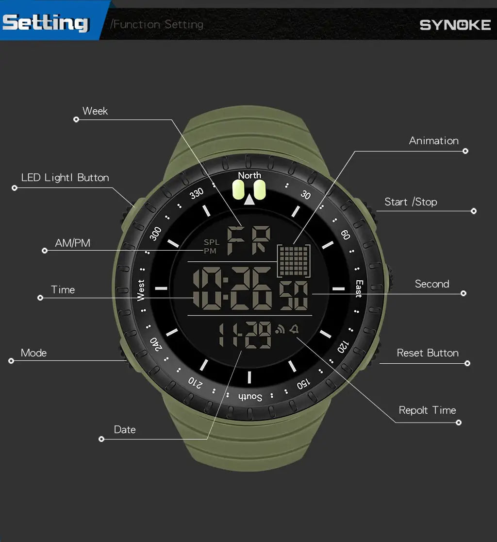 Waterproof Military Watch