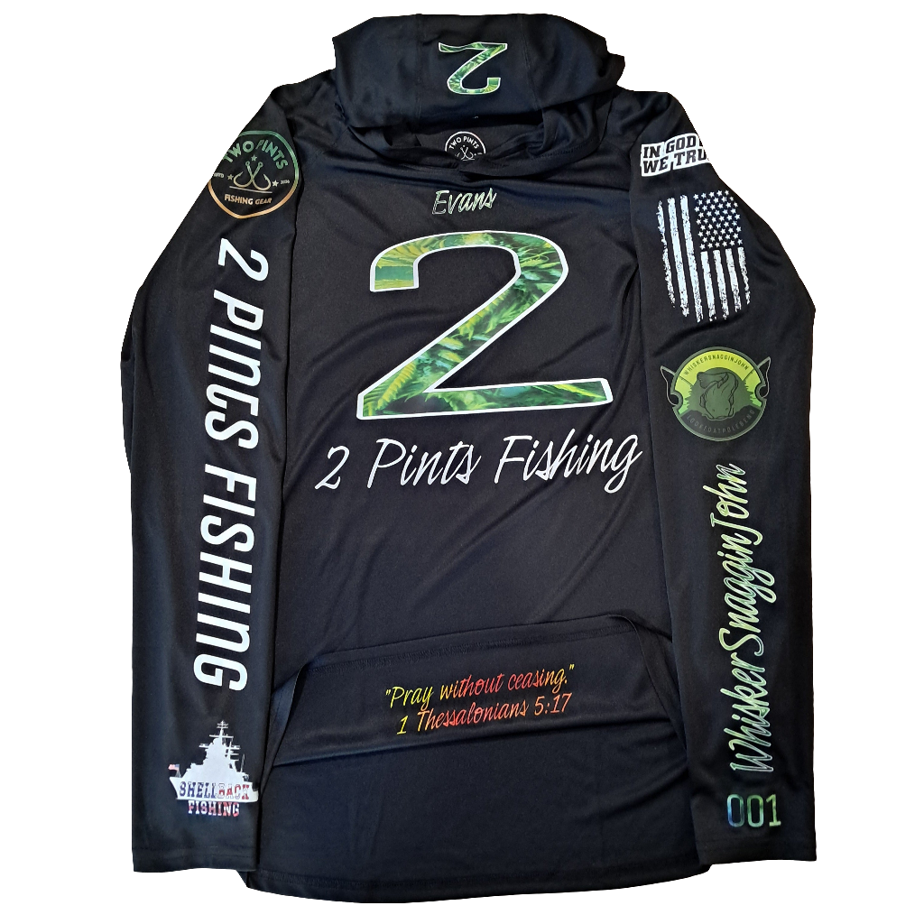 First Edition Tournament Fishing Hoodie - Breathable Dry Fit UPF50 Fishing Shirt