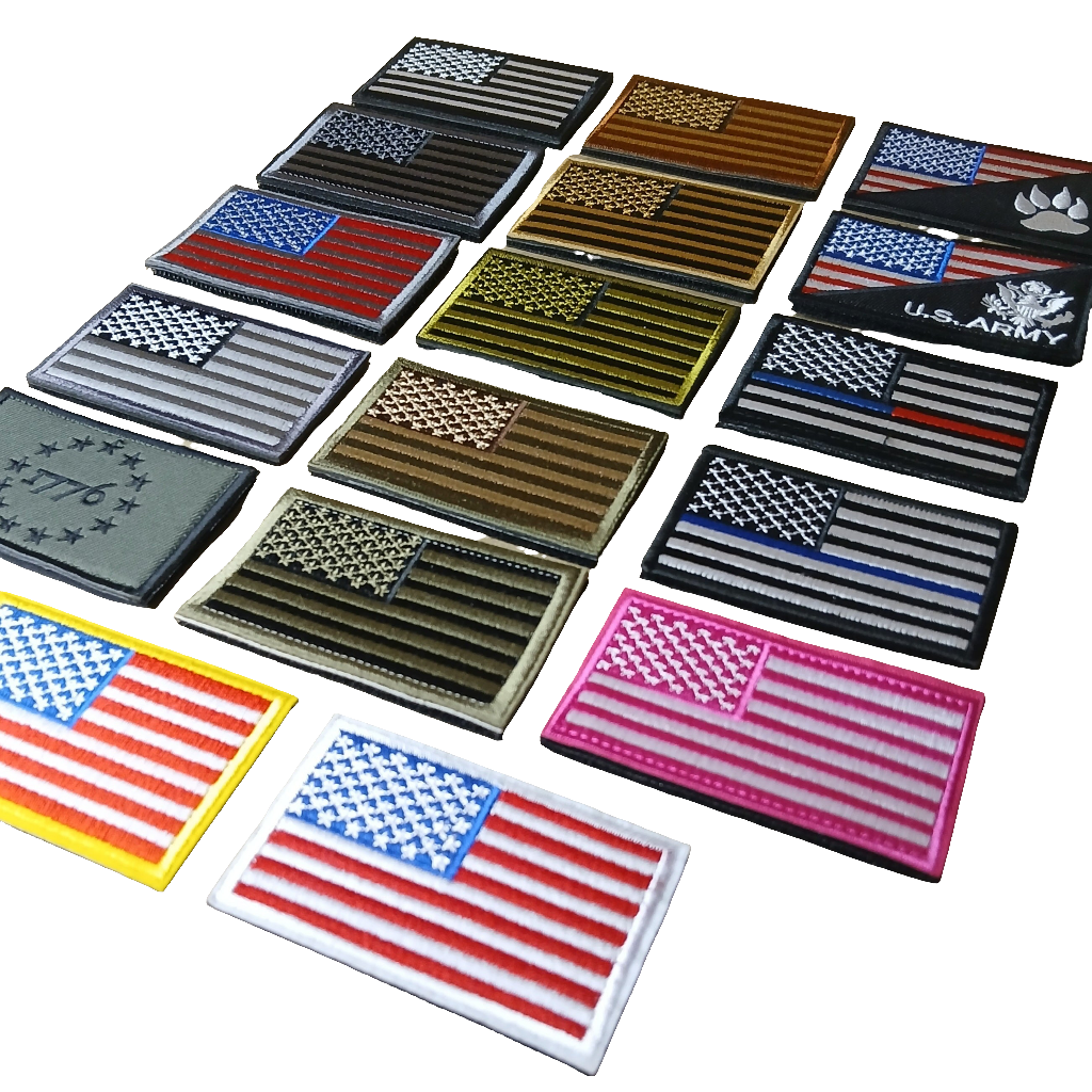 USA Flag Velcro Tactical Patches