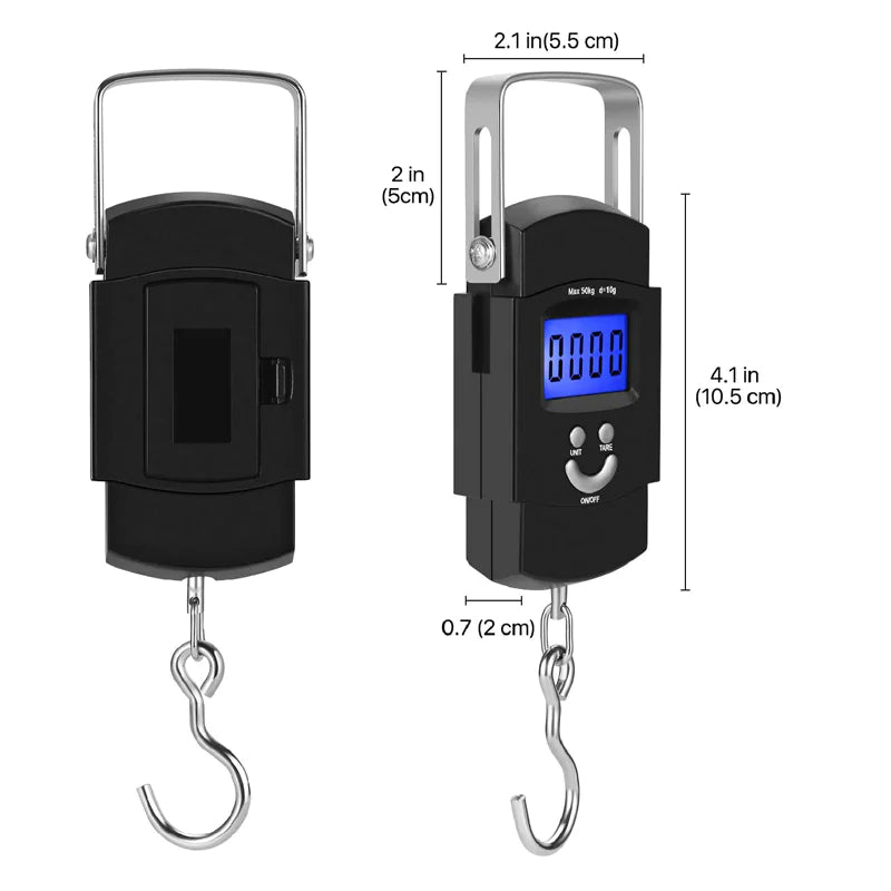 100Lb Portable Fish Scale Digital LCD