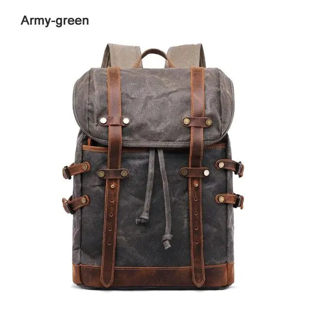 Waterproof Waxed Canvas Backpack