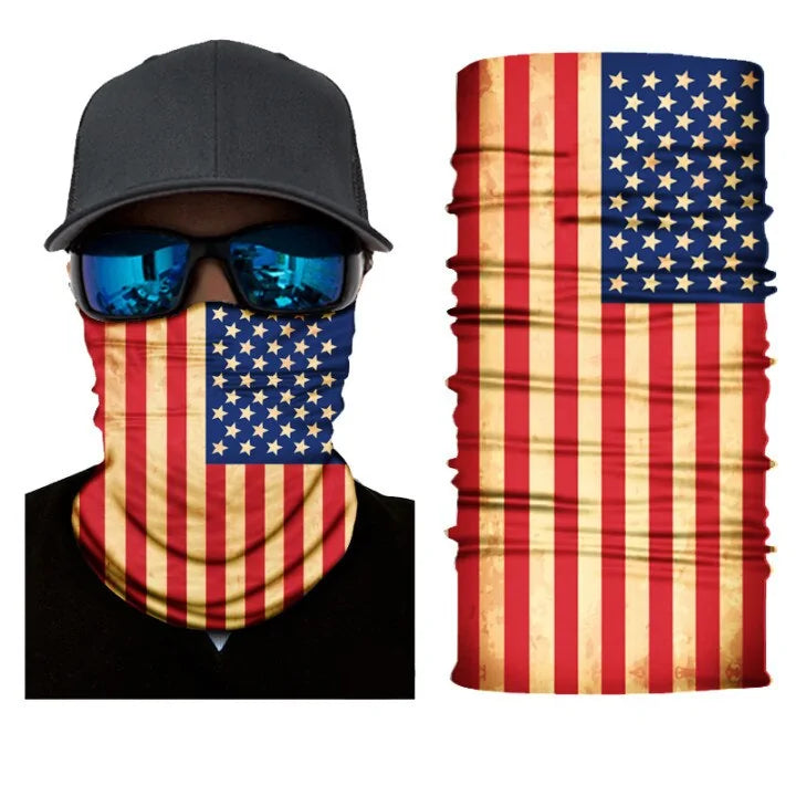 Flag Face Bandana: Multi-functional Outdoor Accessory for Men