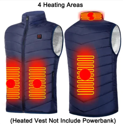 Unisex USB Heated Winter Jacket – Stylish and Warm for Outdoor Adventures