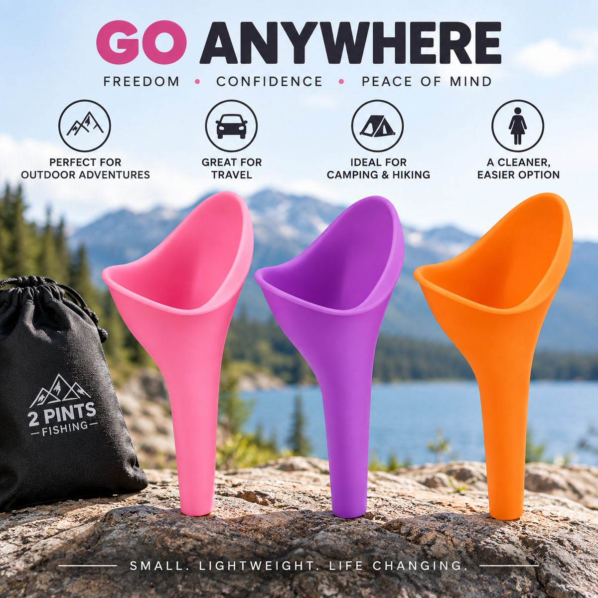Female Outdoor Hygienic Funnel - 3 Pack