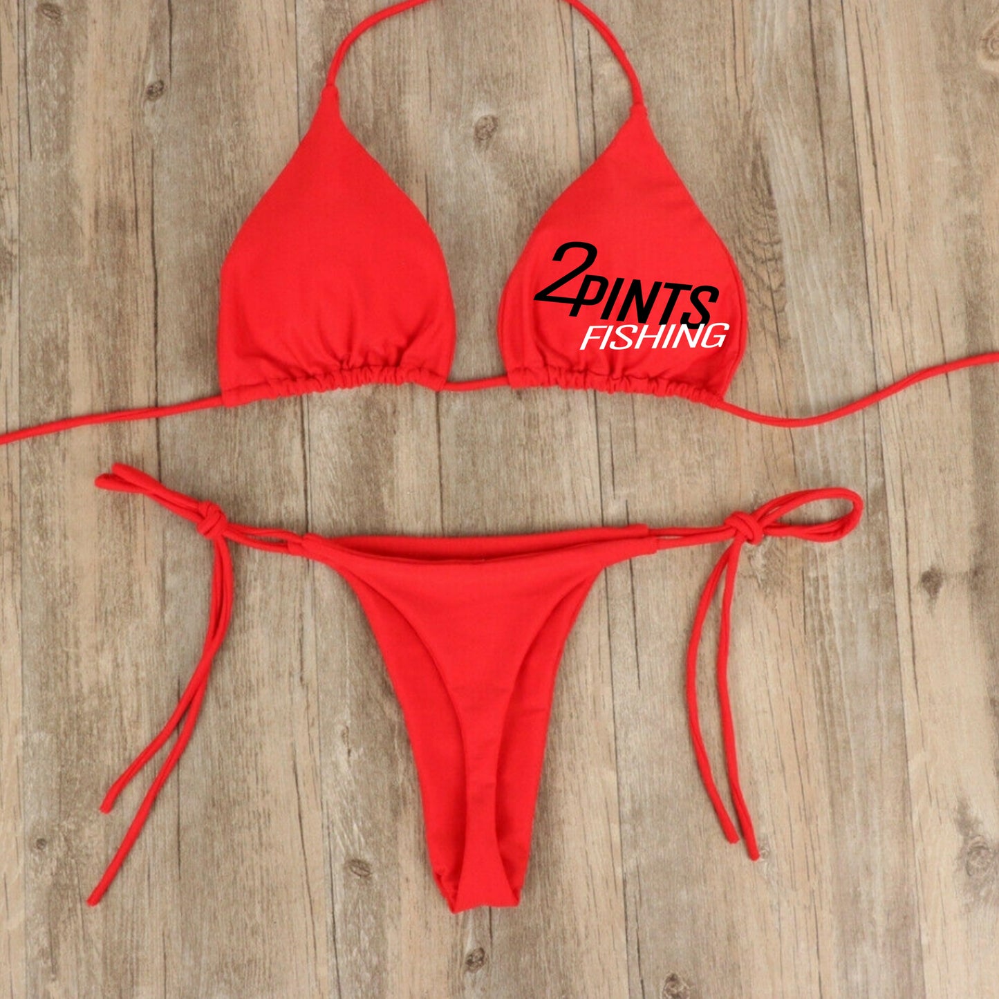 3-Piece Bikini + Hat Swimwear Set