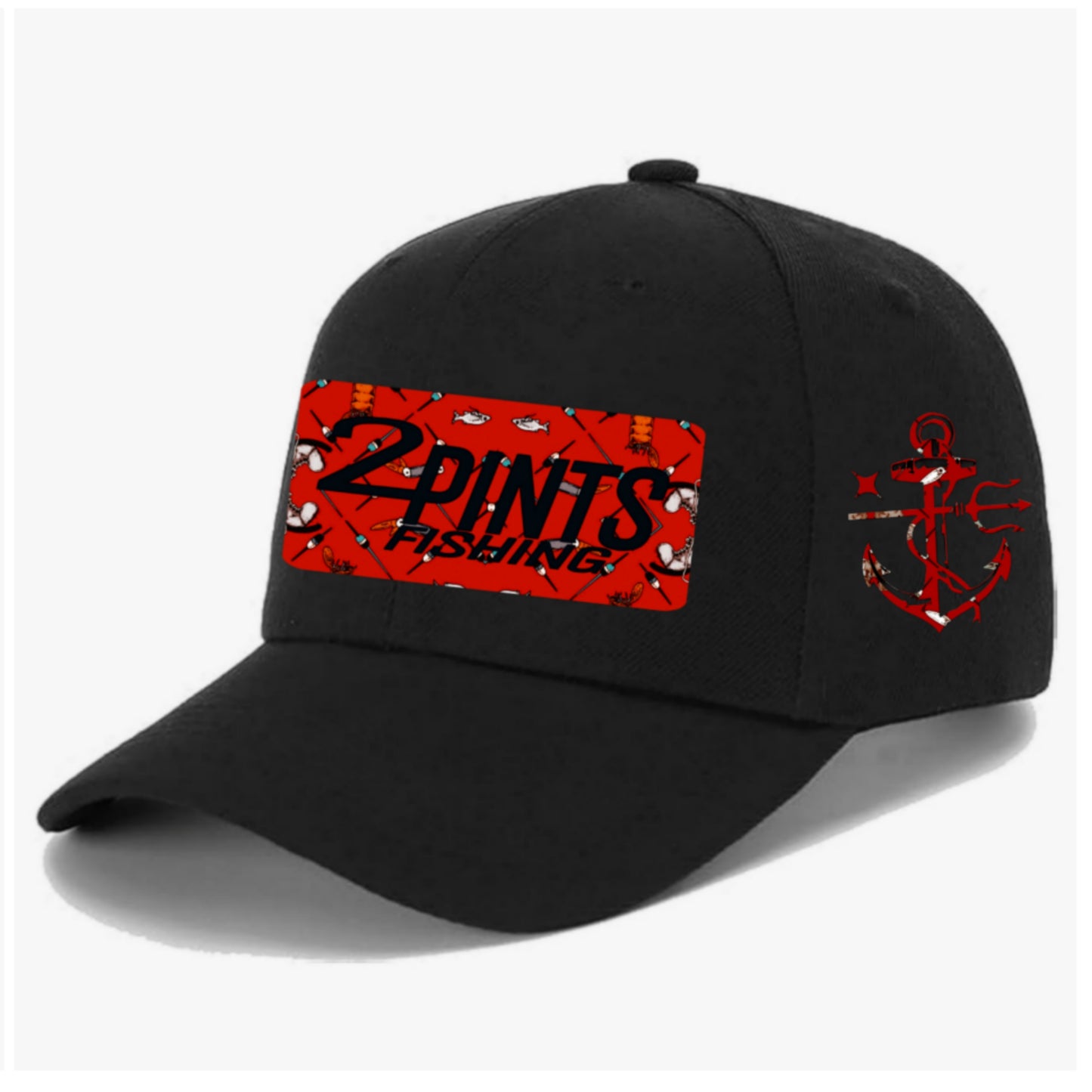 Summer Snag Fishing Hat - 360 Fabric, 6x stitched brim, EZ Velcro Adjustable Ballcap