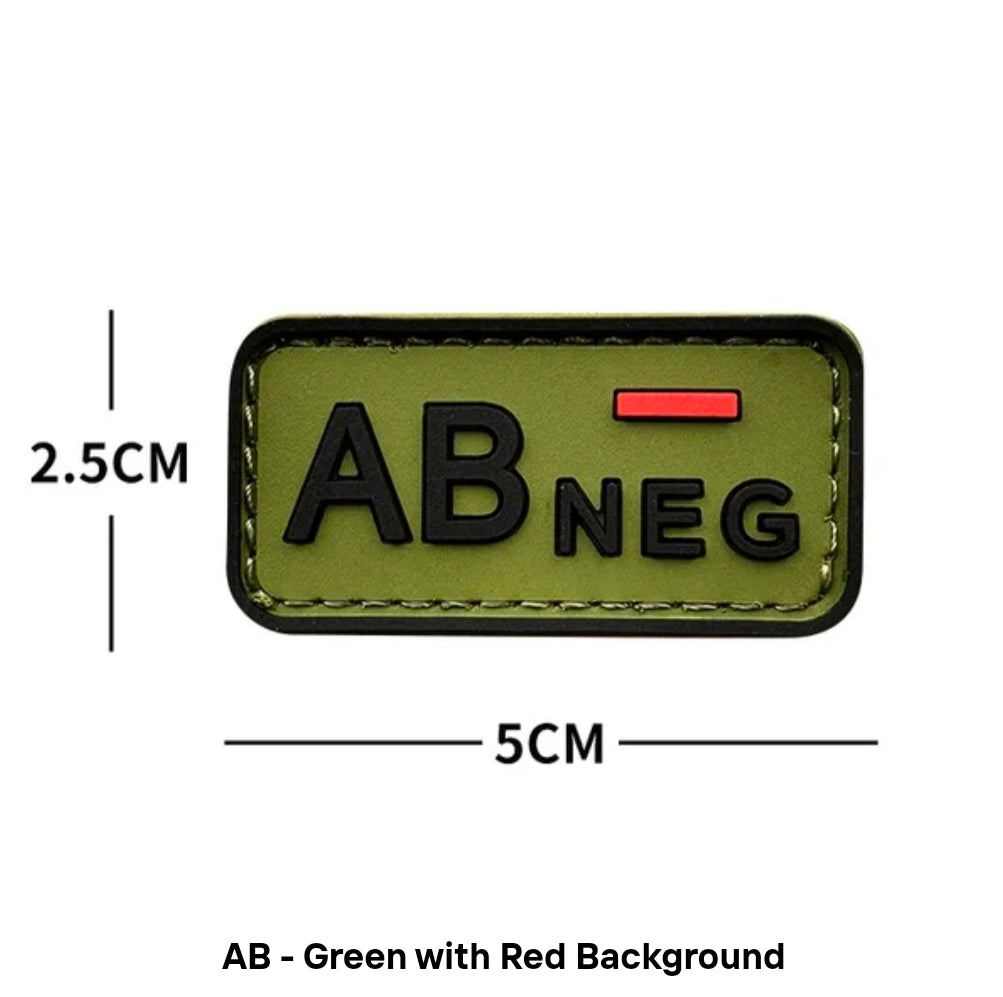 Blood Type Velcro Patches