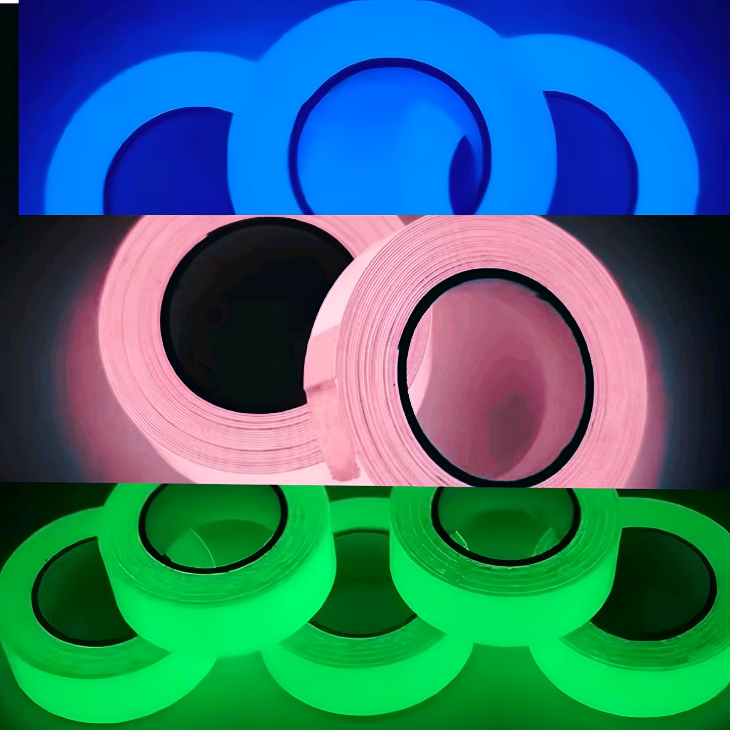 GLOW Tape for Fishing Rod - 10 FOOT ROLL - Glow in the Dark Waterproof Tape for Fishing, Hunting, Automotive, Crafts